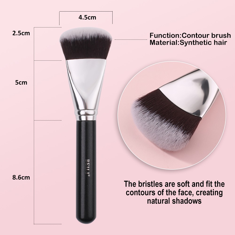 black foundation makeup brush